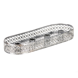Svietnik adventný 34cm UM0926 SILVER